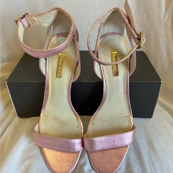 Louise et Cie Pink Strappy Heels - Picture 2 of 3